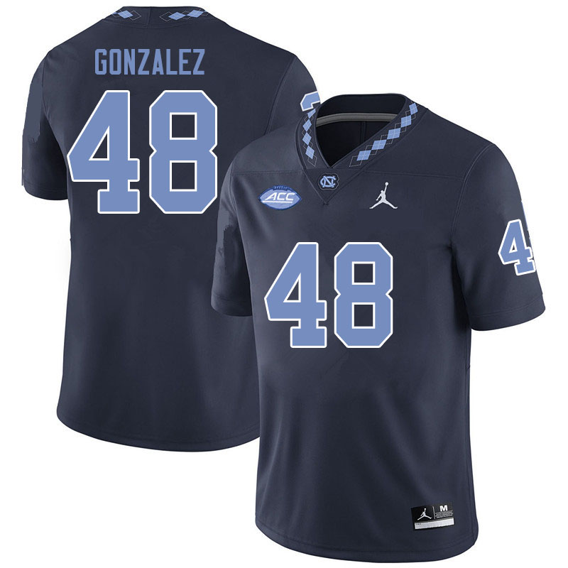 Jordan Brand Men #48 Dilan Gonzalez North Carolina Tar Heels College Football Jerseys Sale-Black